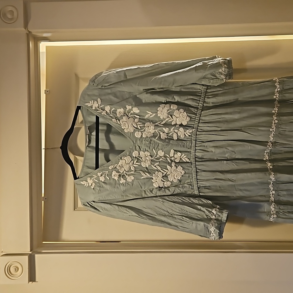 Lucky Brand dress mint and white XL